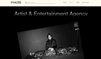 Diseño de página web agencia Discográfica de DJ y artistas