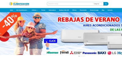 Diseño de tienda online para Grupo Climatización